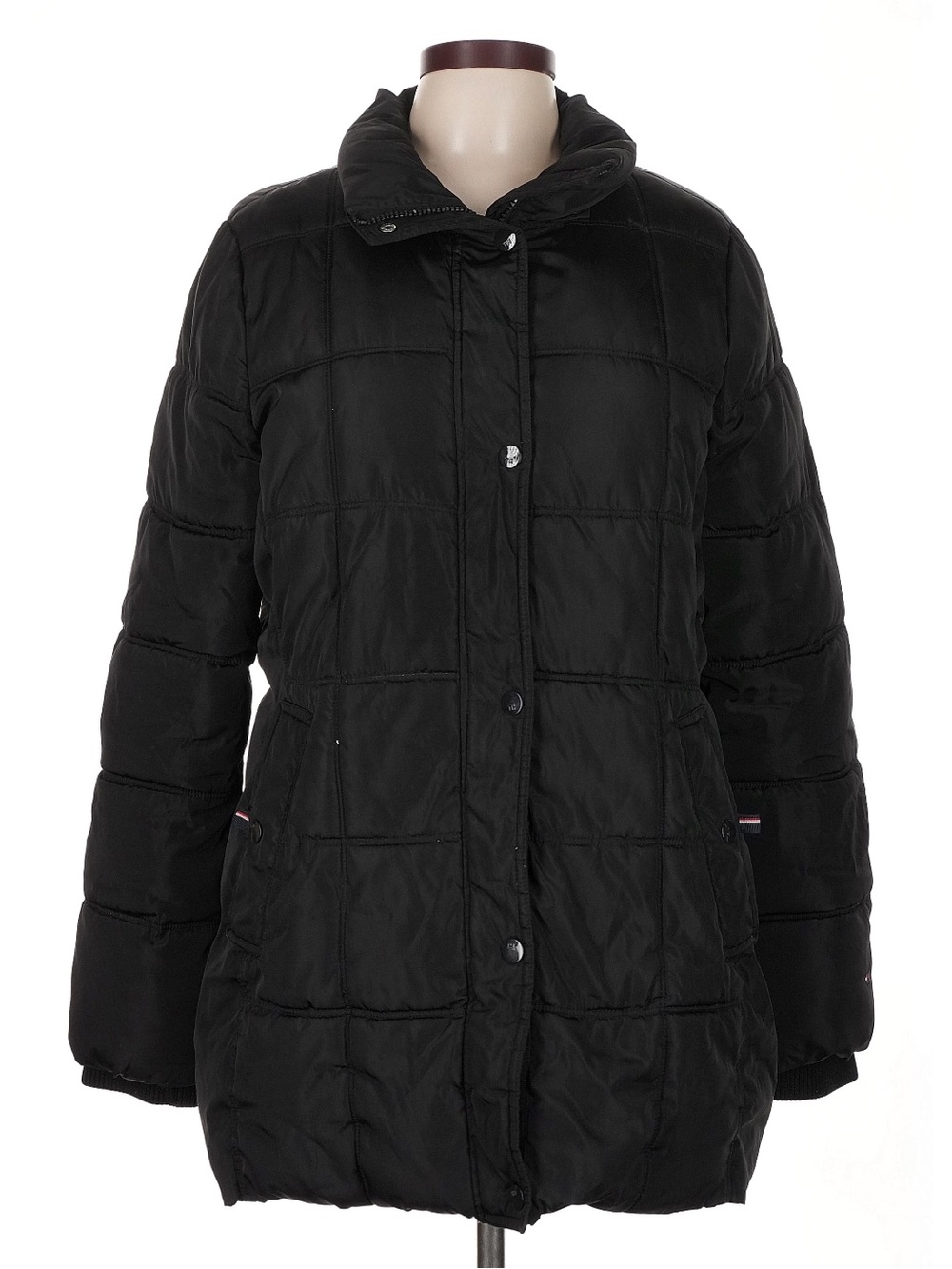 Tommy Hilfiger Black Quilted Puffer Coat